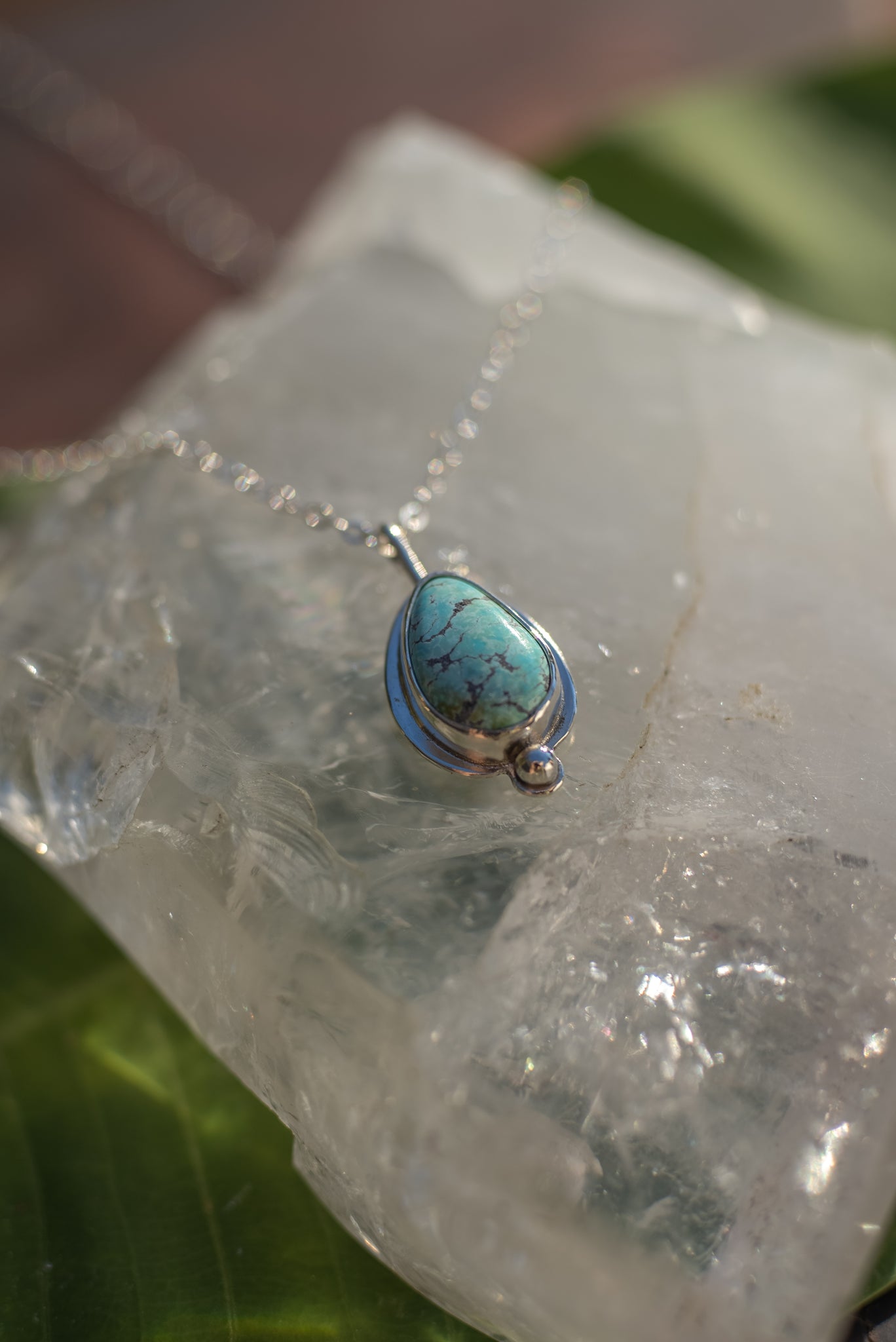 Turquoise teardrop